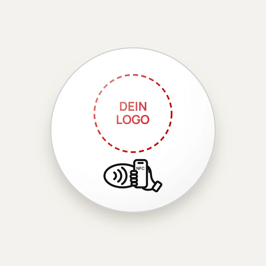 Tisch-Sticker mit deinem Logo